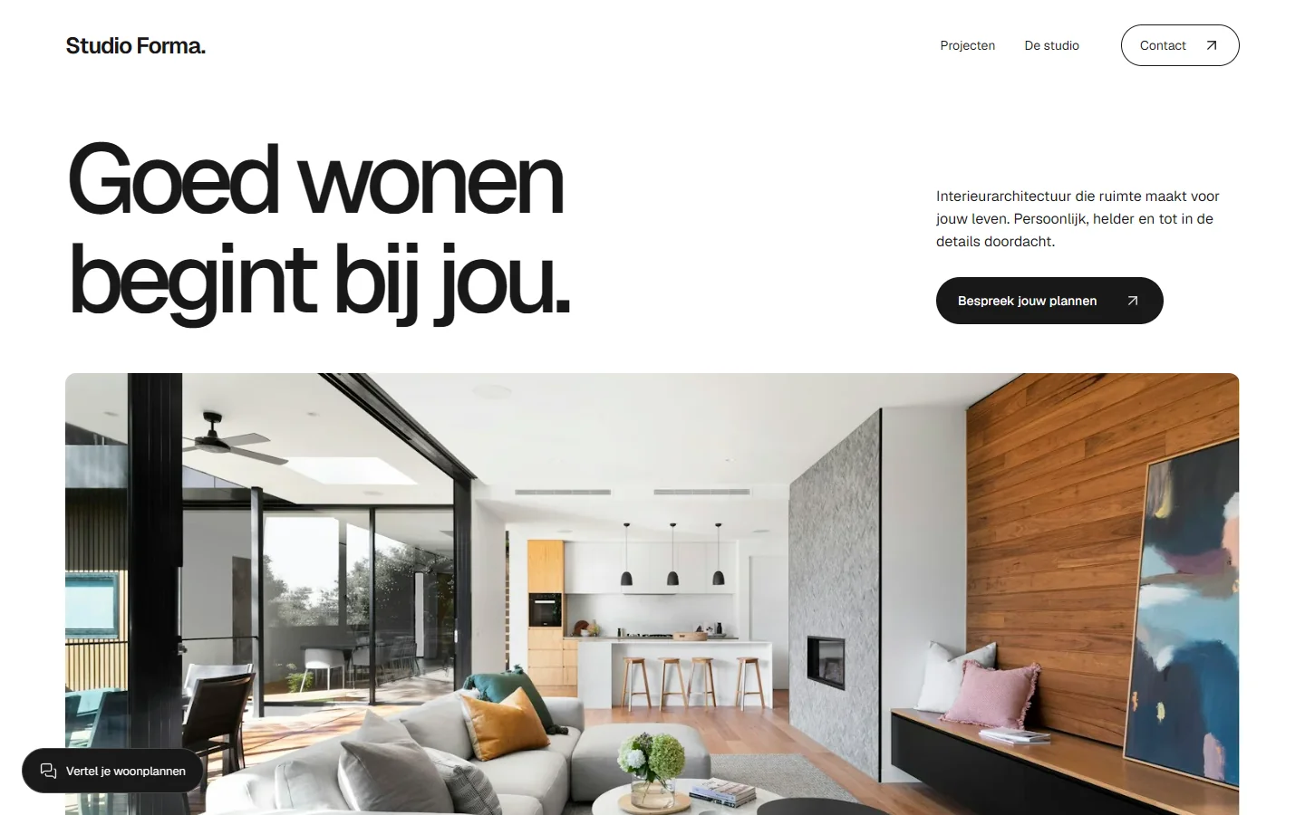 Ontwerpconcept voor Studio Forma